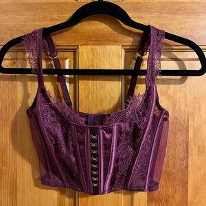 Victoria's Secret Deep Purple Lace Corset